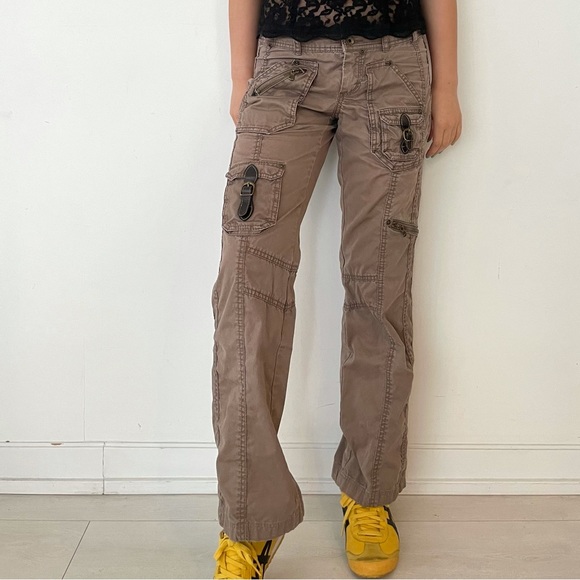 Esprit Brown Cargo Pants - Medium/W28 - Picture 3 of 4